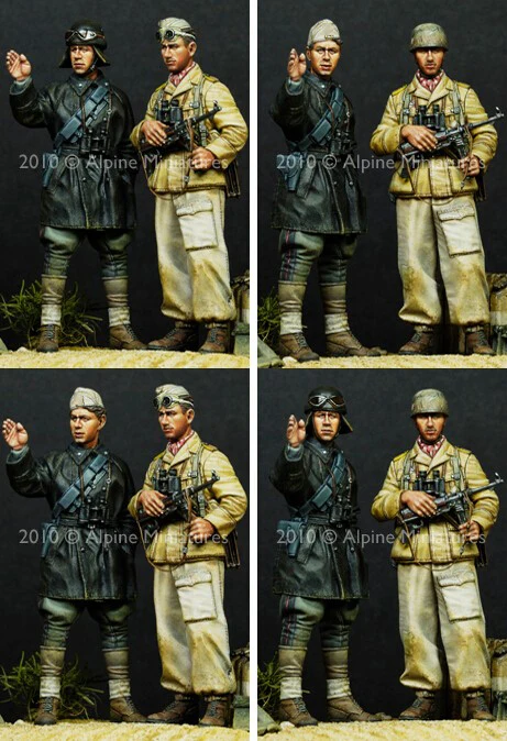 

1/35 Scale Unpainted Resin Figure army assault Africa Scout 2 figures