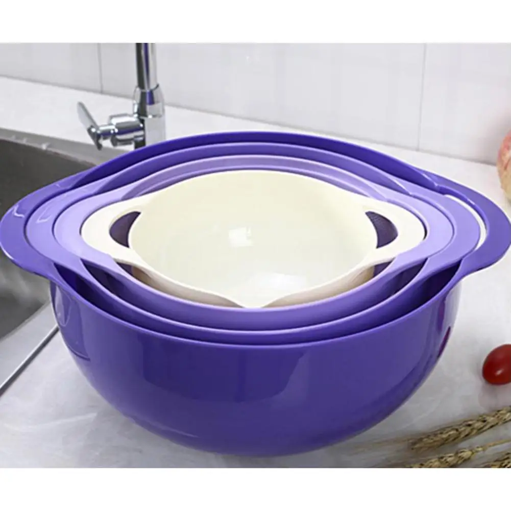 None 4 шт./компл. фиолетовый цвет сливной корзины Bbowl средство для мытья риса воды ковш чаша для хранения кухни