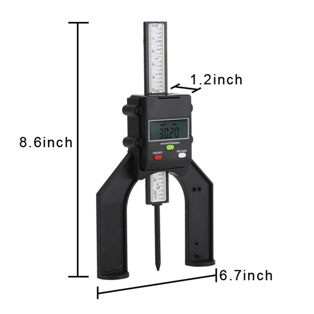 Самостоящий цифровой глубиномер 80 мм Высота дептометр подставка для инструментов пильный станок инструмент для стола маршрутизатора