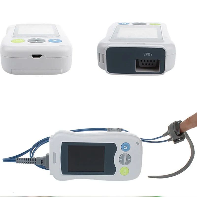 

Big Screen VET Veterinary Handheld Pulse Oximeter With Ear / Tongue Clamp Probe Oximetro Heart Rate SPO2 Monitor