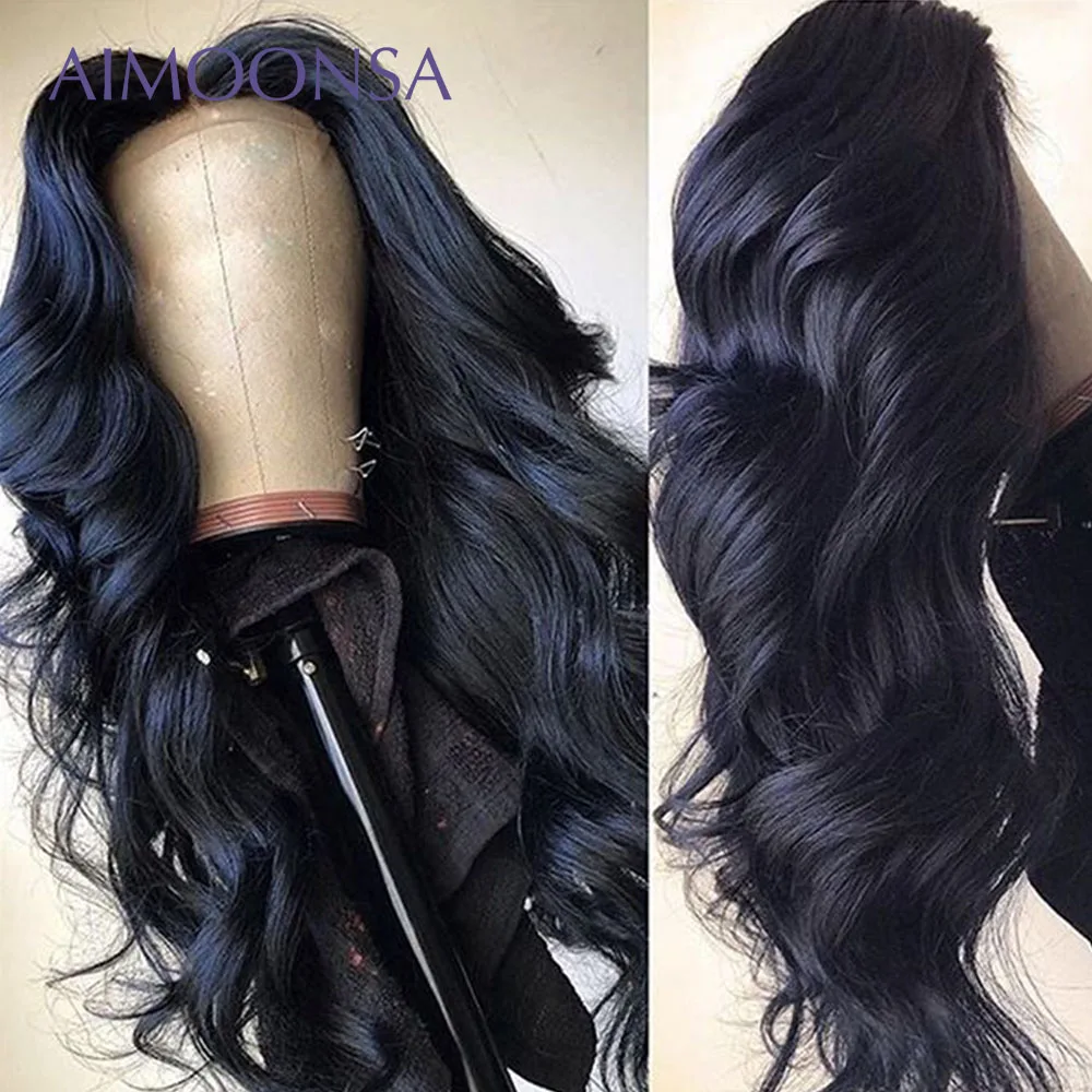 HD Прозрачные Невидимые кружева 13*6 кружевные передние человеческие волосы парики волнистые бразильские человеческие волосы парики для черных женщин натуральный цвет