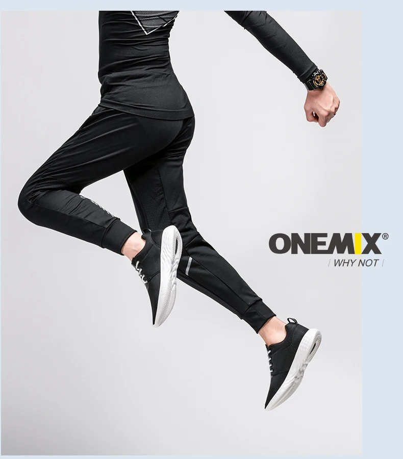 ONEMIX, модная Для мужчин Для женщин кроссовки светильник Вес дышащая Спортивная обувь мягкие демпфирования бега Спортивная повседневная прогулочная обувь