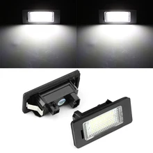 1 Pair E39 E60 For BMW License Plate Light 6000k White No Error Led Number License Plate Light for BMW E90 E91 E92 E61 E70 E71