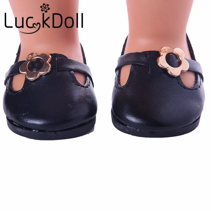 LUCKDOLL/однотонная Симпатичная модная обувь, 18 дюймов, американские и 43 см, Детские аксессуары для кукол, игрушки для девочек, поколение, подарок