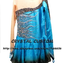 Пользовательские взрослые Фигурное катание платья с спандексом изящные бренд фигурное катание платье для соревнований DR2749