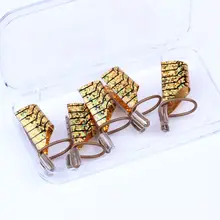 5 шт./кор. золото и серебро дизайн ногтей алюминиевый бумажный лоток для ногтей фототерапия металлический лоток золотой дизайн ногтей инструменты поставки