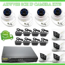 AHWVSE 8CH 1080 P NVR CCTV Системы 2MP открытый IP66 IP Камера P2P домашнего видеонаблюдения комплект обнаружения движения приложение для просмотра