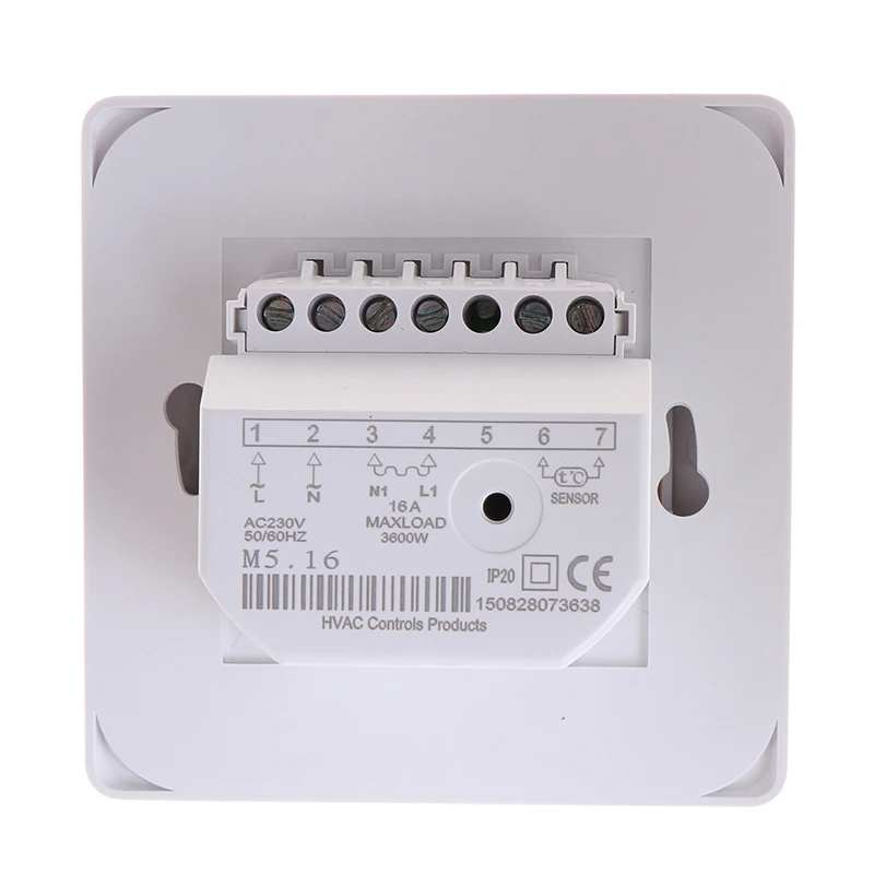 

220V 230V 16A Electric Floor Heating Room Thermostat Temperature Controller Warm Regulator NTC Sensor Programmable Universal