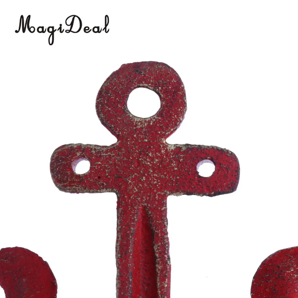 MagiDeal Metal Anchor Hooks Wall Door Mounted Clothes Towel Hat Key Hanger  Whiteandcrafted classic antique decorative wall hook