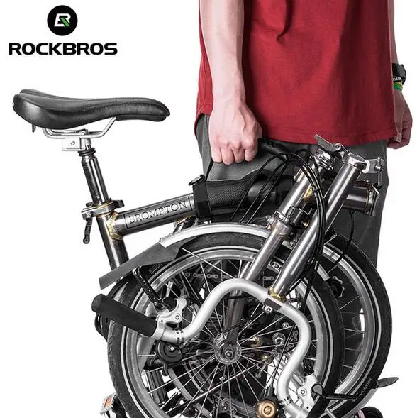 ROCKBROS складная рама велосипеда велосипед переноска ручные рукоятки для Brompton Аксессуары для велосипеда наплечный ремень