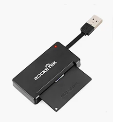 Rocketek USB 2,0 считыватель смарт-карт cac, ID, банковская карта, разъем для sim-карты cloner cardreader адаптер Аксессуары для ПК компьютера ноутбука