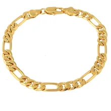 JH бренд модный браслет для мужчин 18 k Золотая цепочка, покрытая металлом Рок Панк Простой стиль браслеты женские мужские ювелирные аксессуары