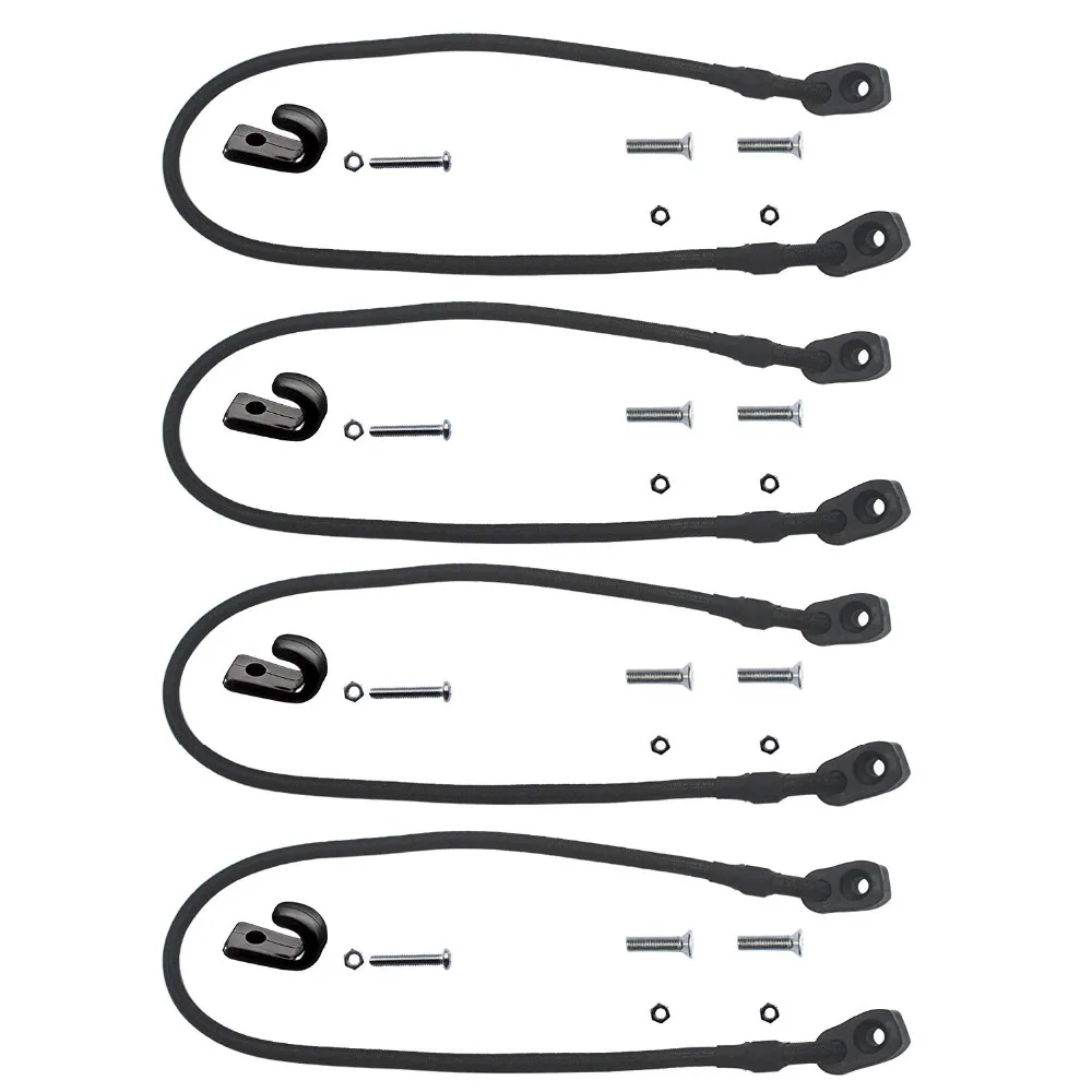 

D Ring Kayak Bungee Paddle Holder Kayak Paddle Keepers Kit 4/PK