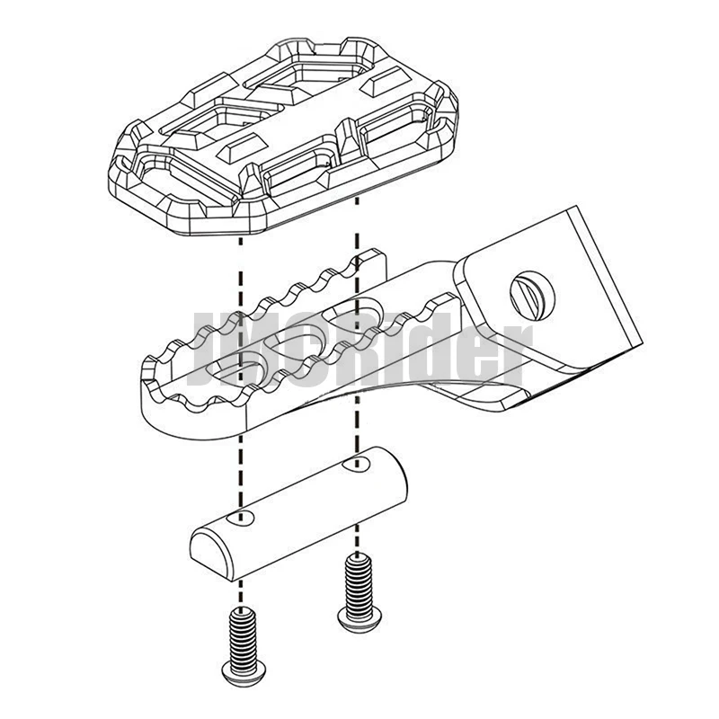 CNC Заготовка широкие подножки педали для BMW F750GS F850GS G310GS R1200GS S1000XR R Nine T скремблер R nine T Urban/GS