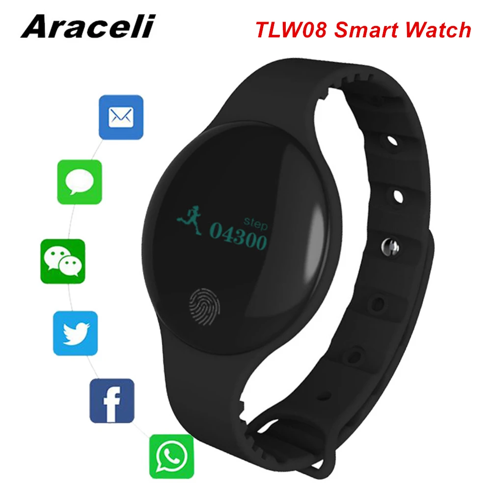 

TLW08 Smart Watch Wristband Touch Screen Bluetooth Motion Detection Bracelet Alarm Clock SmartWatch Band TLW08 Smart Watch