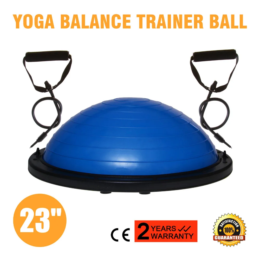 

VEVOR Premium Yoga Fitness Balance Yoga balance half ball Trainer Ball with Resistance Band