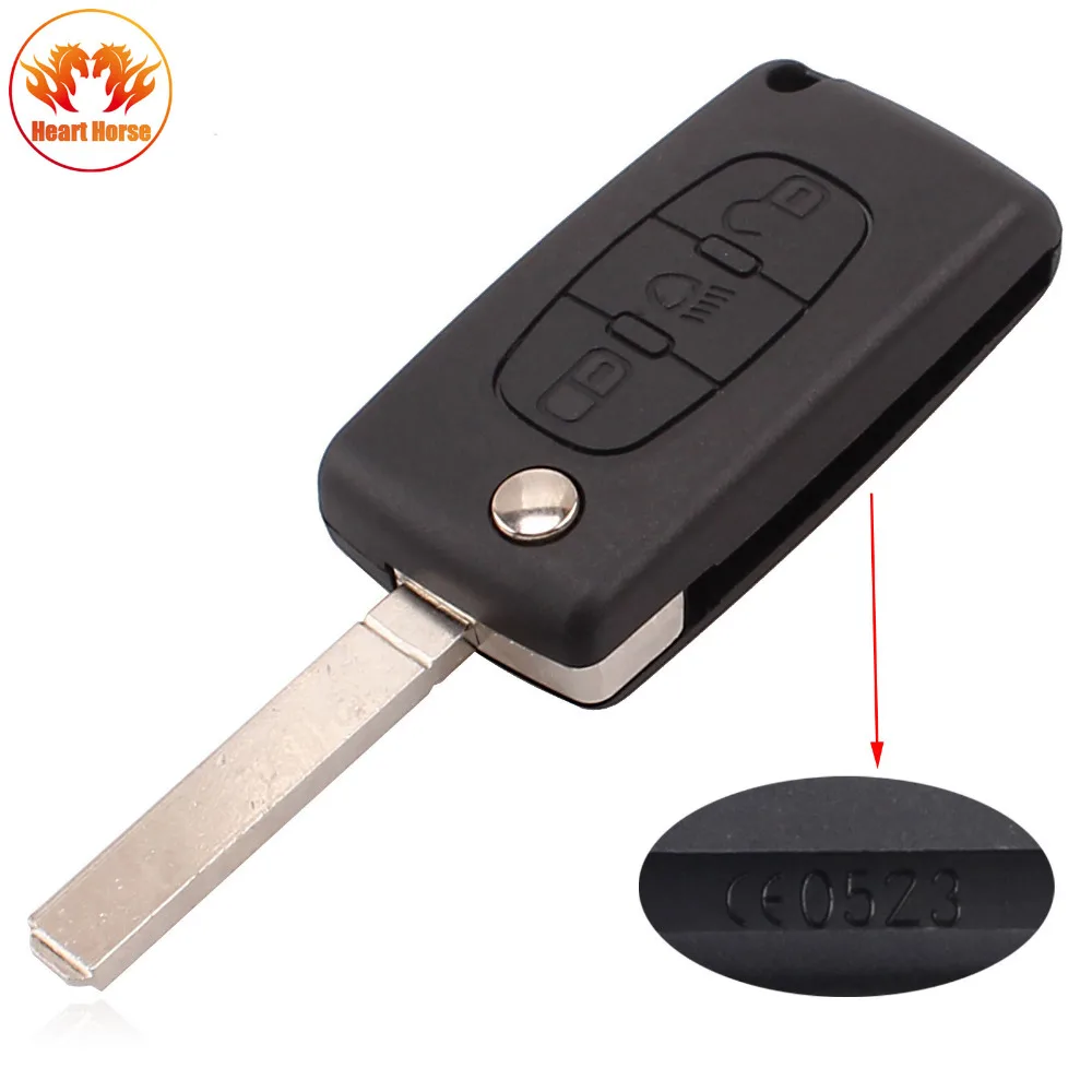 

Remote Folding Flip Car Key Case Cover Shell Fob 3 Buttons For Citroen Key For Citroen C2 C3 C4 C5 C6 C8 CE0523