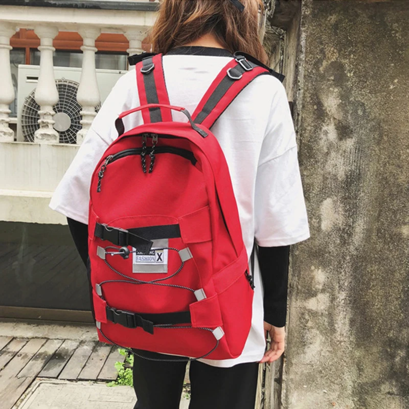 

Men Backpack Oxford Black Red Women Back Pack College Students BookBag Large Capacity Casual Youth Backbag Bagpack Mochila 2019