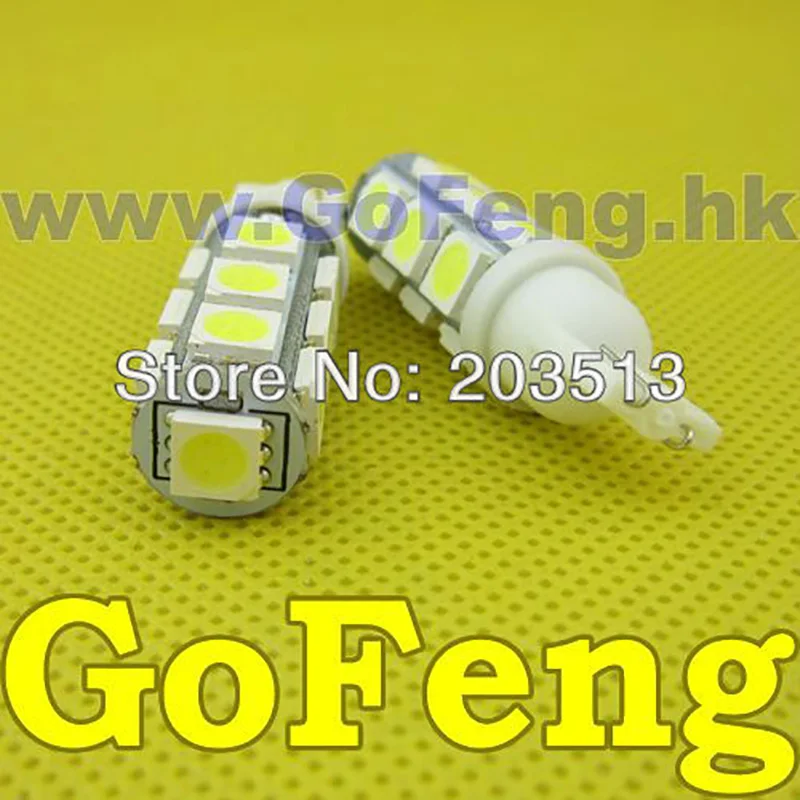 100 шт./лот высокое качество Автомобильные светодиодные лампы W5W 194 T10 13Smd 13 SMD Led 5050