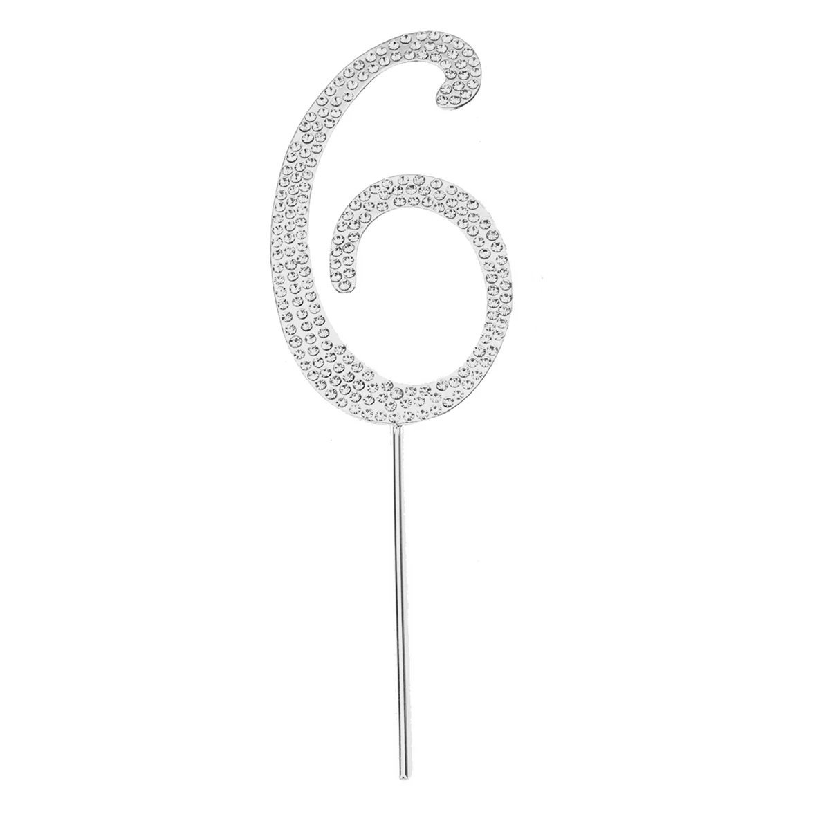 6 Rhinestone Cake Topper Cake Top Flag Decoration for Baby Shower Birthday Party Wedding Supplies - Цвет: 6