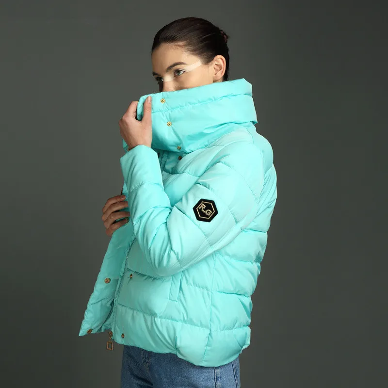 

2018 New Parkas basic jackets Female Women Winter plus Size Short Slim Coats Cotton Padded Winter Jacket Womens Outwear Coats