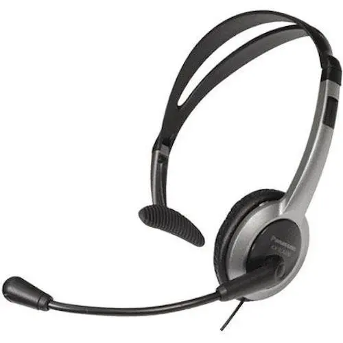 

KX-TCA430 Corded Headset Foldable Headset 2.5mm Plug Volume Control Adjustable Microphone Mute