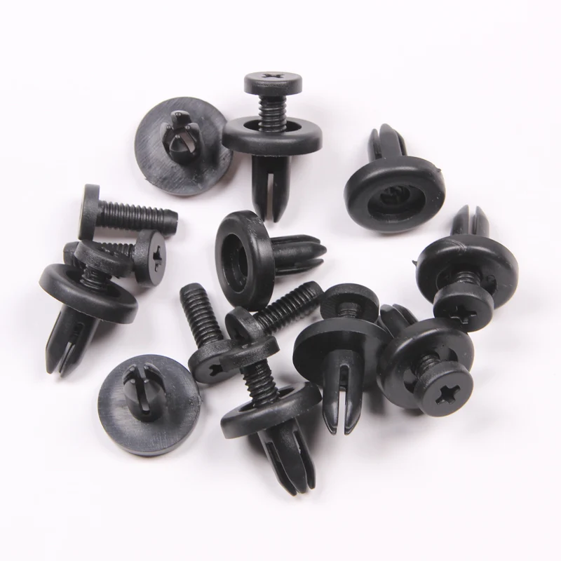 50 Pcs Fender Liner Fastener Rivet Push Clips Retainer 7mm Hole Dia For Toyota