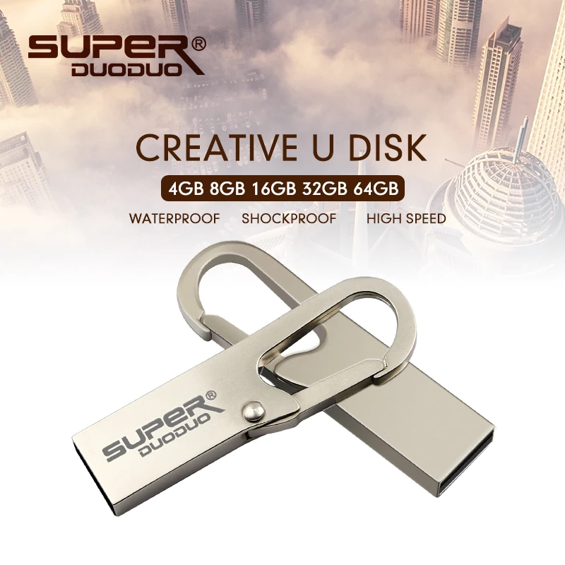USB флэш-накопитель 64 Гб Водонепроницаемый накопитель 4 ГБ 8 ГБ 16 ГБ 32 ГБ 64 ГБ 128 ГБ USB 2,0 Флешка USB Флешка 32 Гб