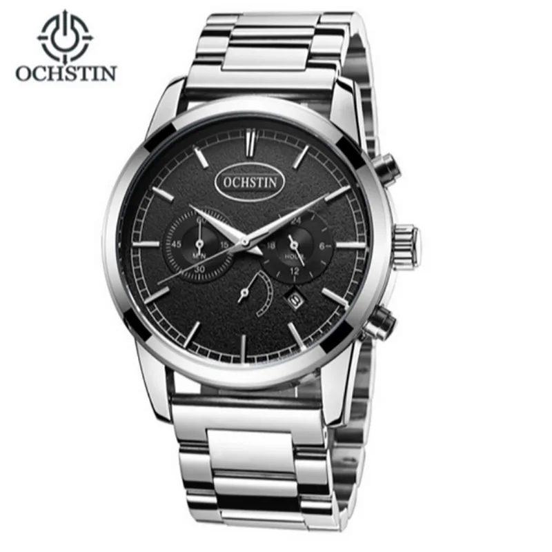 

OCHSTIN Watches Men Full Stainless Steel Waterproof Chronograph Quartz Wrist Watch For Male Gifts Relogio Masculino wholesale