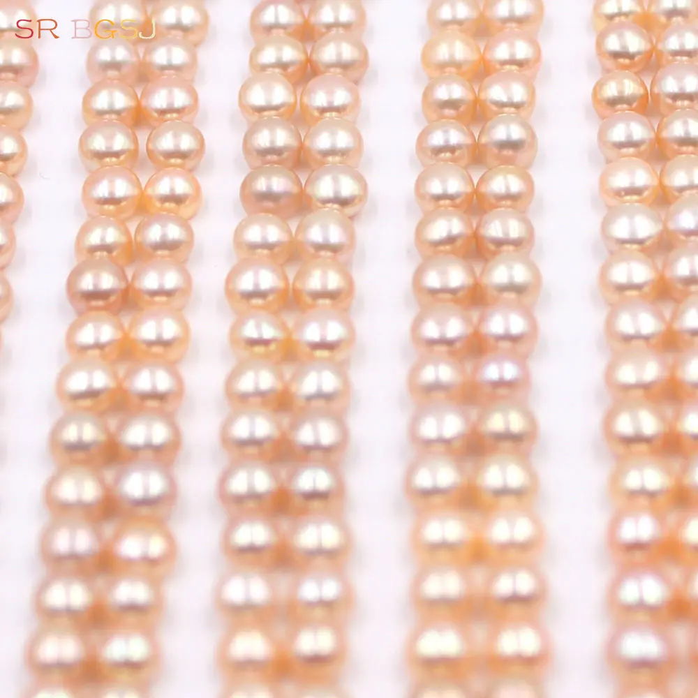 

Free Shipping 22 Pairs 3-4mm Wholesale High Quality Half Drilled Hole Button Coin Shape Natural Freshwater Pearl Beads