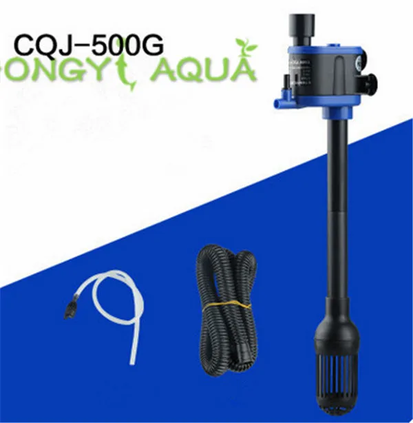 1 шт., sunsun, аквариумные погружные насосы, водный насос 3 в 1, миниатюрный аэробный фильтр, насос CQJ-500G/700 г/900 г/1200 г - Цвет: CQJ 500G