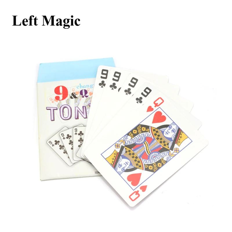 

9 change Q prediction card Magic Tricks card Professional Magic Tricks Close Up Stage Props Illusion
