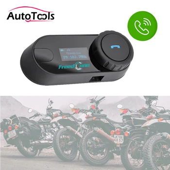 

1PC TCOM-SC Bluetooth Helmet Intercom Headset for Motorcycle/Motorbike with FM Radio handsfree speaker accessories