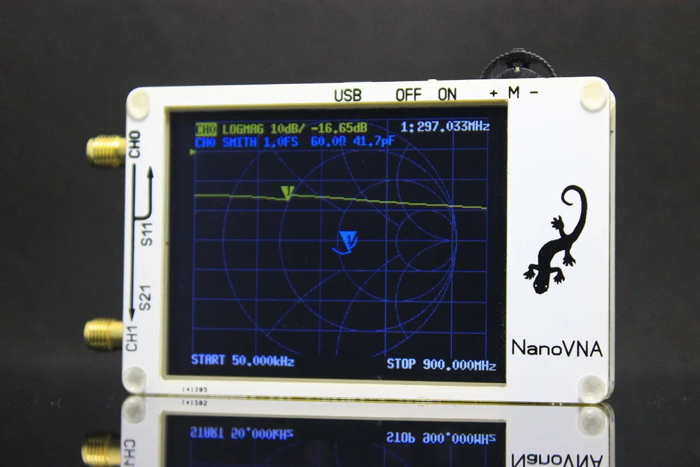 NanoVNA векторный сетевой анализатор 50 K 900 MHz цифровой ЖК дисплей HF VHF UHF антенный