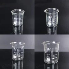 1 набор(50 мл, 100 мл, 200 мл, 500 мл) боросиликатный мерный стакан химический эксперимент теплостойкий Labware стакан лабораторное оборудование