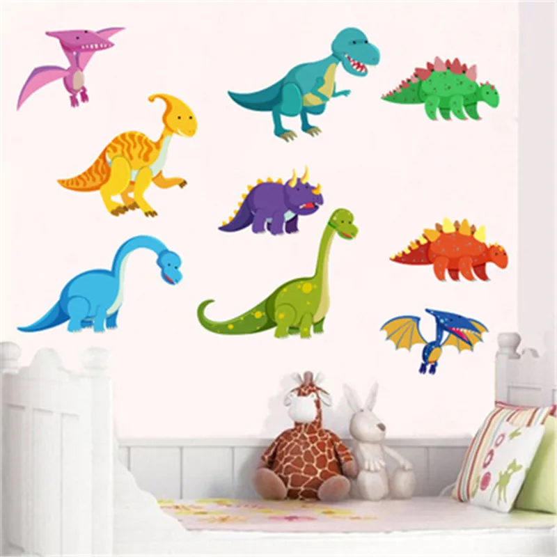 Детские Классические игрушки милый ребенок мультфильм Динозавр серии стикер s новорожденный 32*60 см гостиная спальня малышей Декор стикер на стену