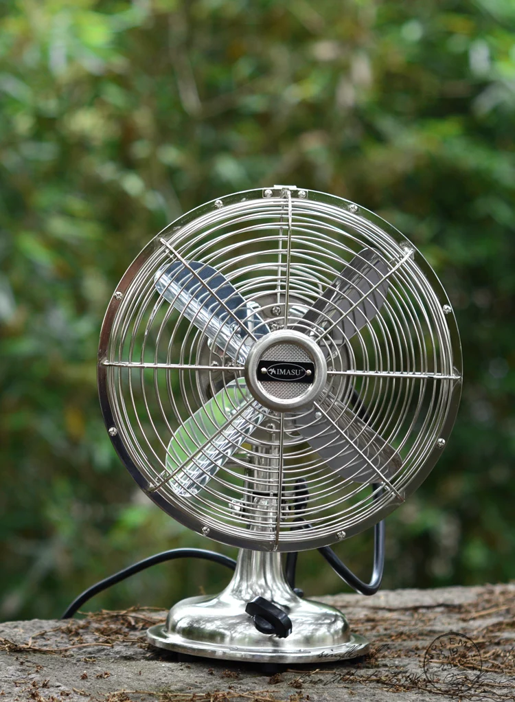 Vintage Antique Desk Fan Metallic Color Fan Full Metal Fan