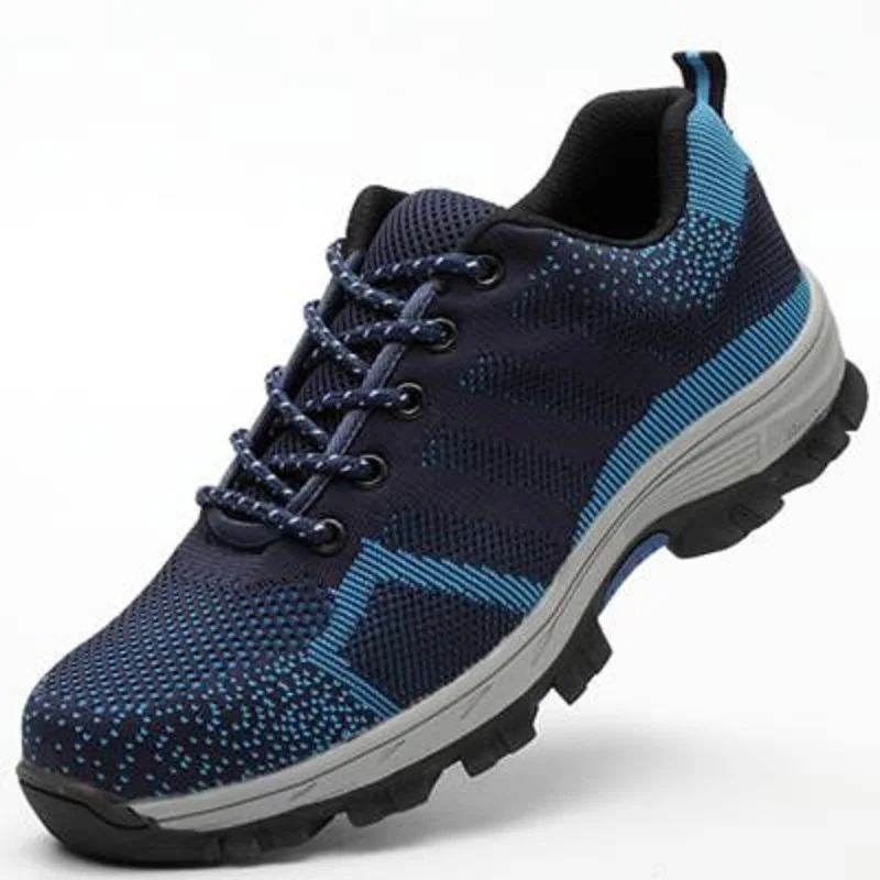 men Anti-piercing Safety Steel Toe Work Shoes Durable Breathable Steel Toe Protective Footwear Casual sneaker