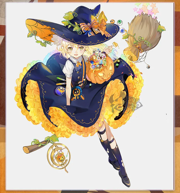 {Предзаказ} TouHou Project cosplay Kirisame Marisa, костюм для косплея, костюмы на Хэллоуин, комплект, платье, женский подарок, ограниченная серия