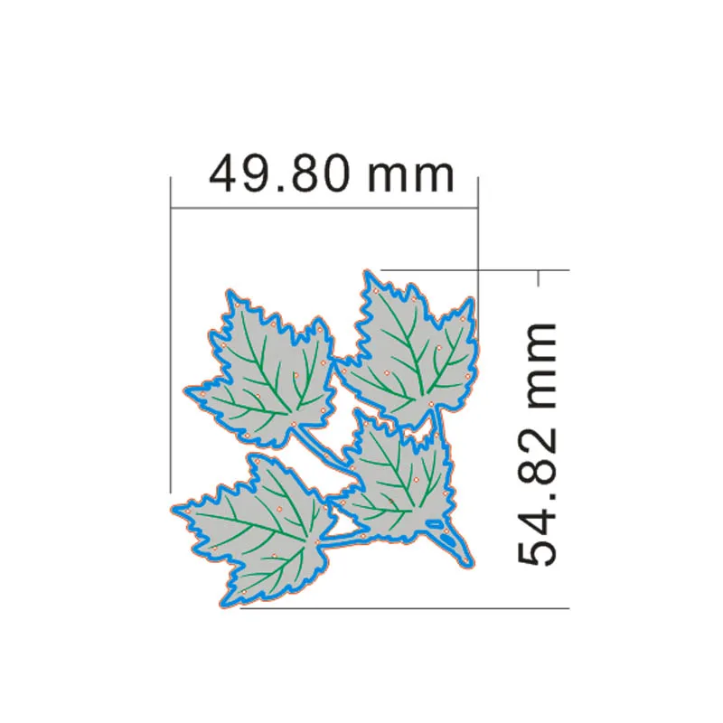 2 шт кленовый лист металлические режущие штампы новые листья ремесло высечки для бумажные карточки для скрапбукинга шаблон для изготовления