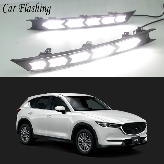 Car Flashing LED Daytime Running Lights For Mazda cx 5 cx5 cx 5 2017