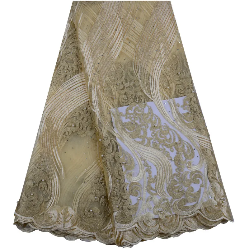 

2019 New Style French Net Lace Fabric African Tulle Mesh Lace Fabric High Quality African Lace Fabric For Nigerian Wedding 1491