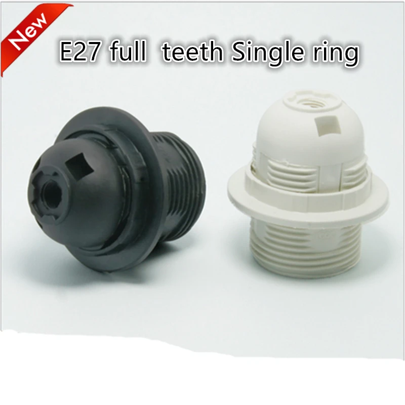 100pcs/lot E27 LED Plastic lamp Holder E27 Edison screw Light socket DIY E27 base _ - AliExpress Mobile