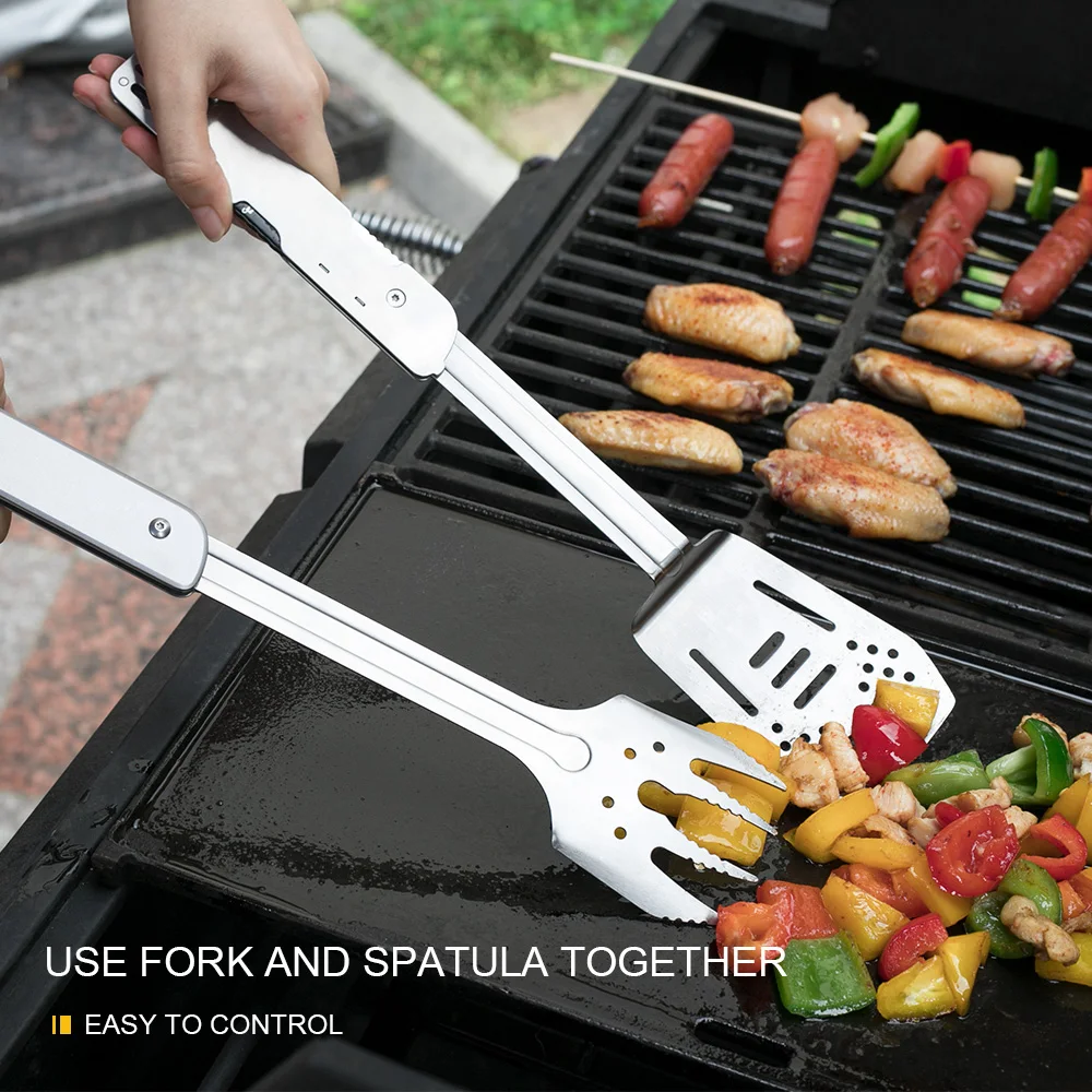 Roxon multiherramienta de Camping al aire libre herramientas de la cocina EDC Kit de acero inoxidable barbacoa parrilla conjunto de herramientas de Cocina Barbacoa cuchillo tenedor cuchara