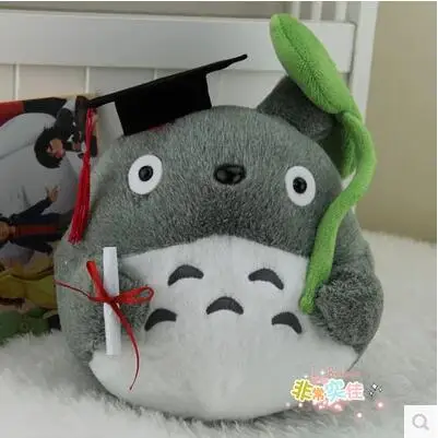 totoro graduation plush