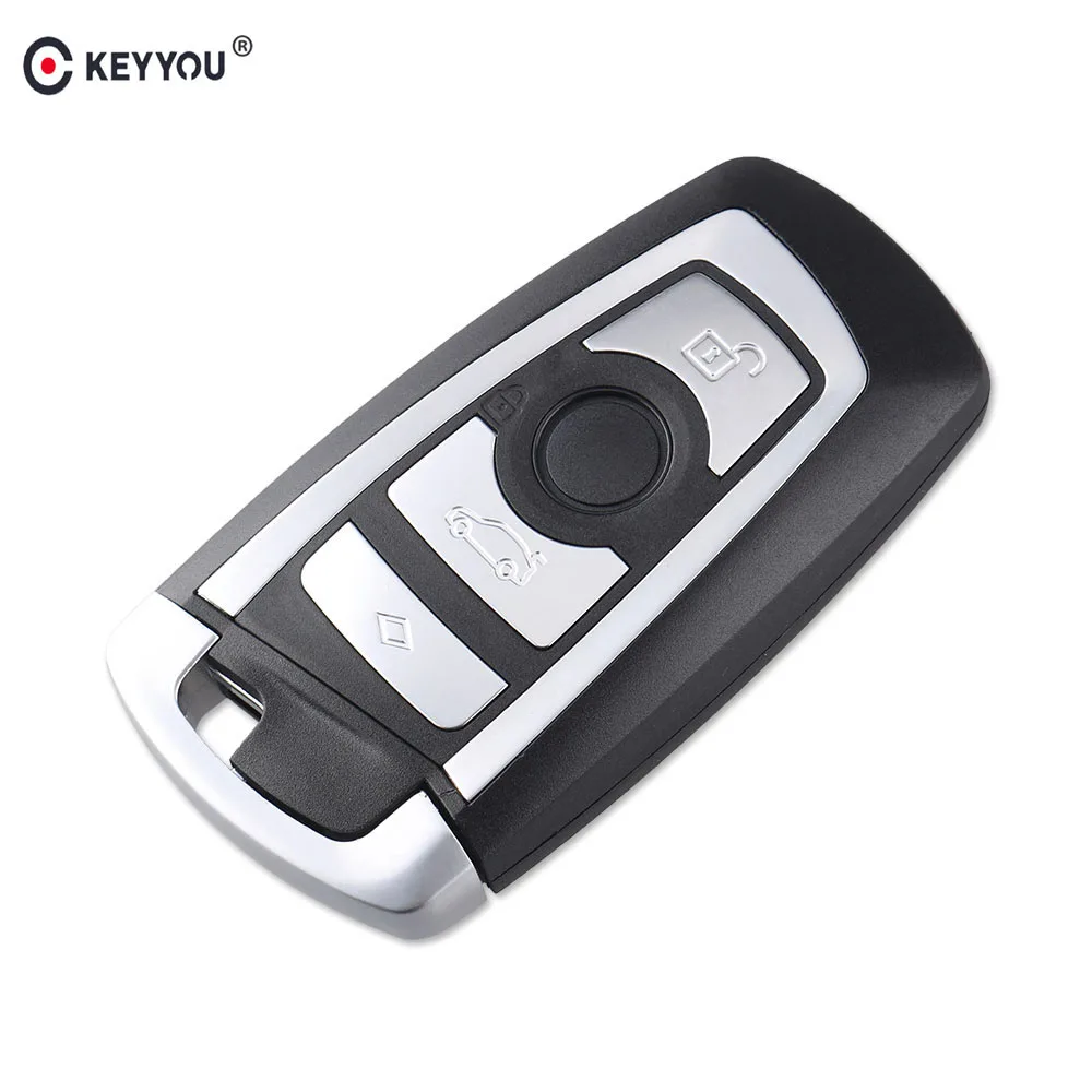 

KEYYOU 4 Buttons Replacement Smart Remote Car Key Shell For BMW F CAS4 5 Series 7 Series Smart Key Case Cover