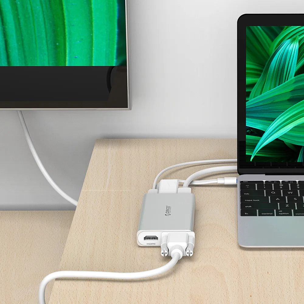 Док-станция ORICO type-C для MACbook Apple USB-C HDMI 4K VGA порт концентратор RJ45 сетевой конвертер