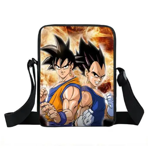 photo color Аниме Dragon Ball маленькая сумка на плечо Супер Саян Гоку Гохан Мальчики Девочки Сумка-почтальон Мини ребенок сумки через плечо книга сумка подарок - Цвет: photo color