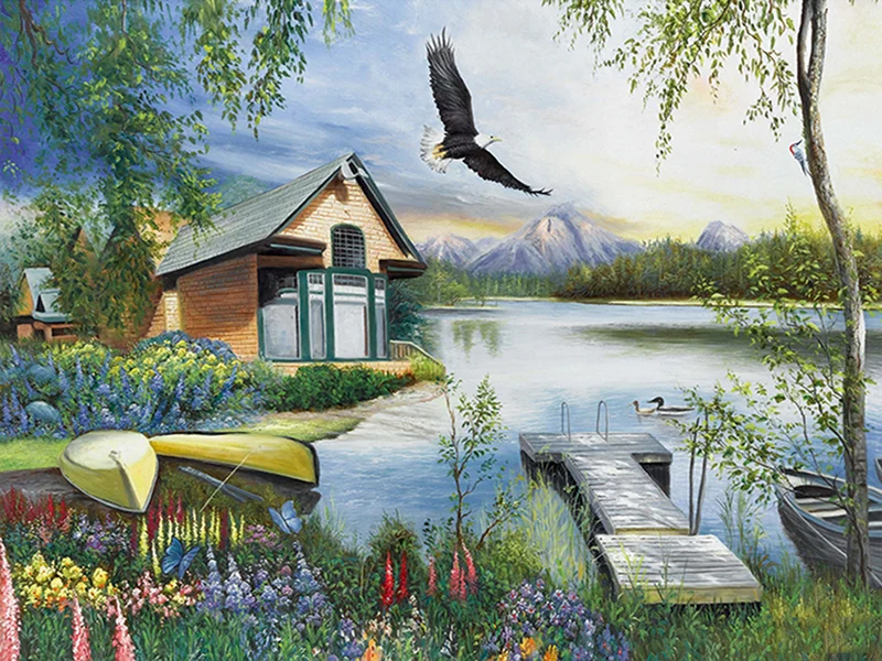 CANX40018912风景小屋40X30