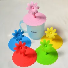 20 шт./лот для силиконовые крышки Керамика чашки подсолнечного многоразовые силиконовые чашки крышкой изоляция пыле крышка Кубка